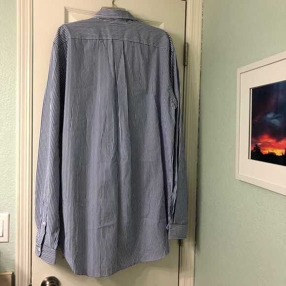 Ralph Lauren Classic Fit Navy & White Oxford - Picture 2 of 5